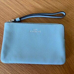 Coach blue wristlet